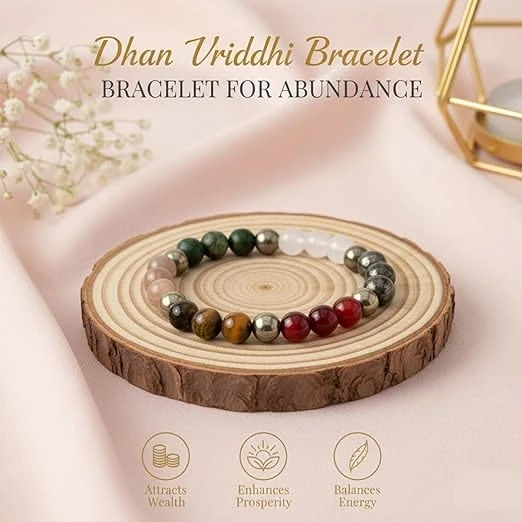 Dhan Vriddhi Bracelet – Wealth Growth & Prosperity Crystal Bracelet