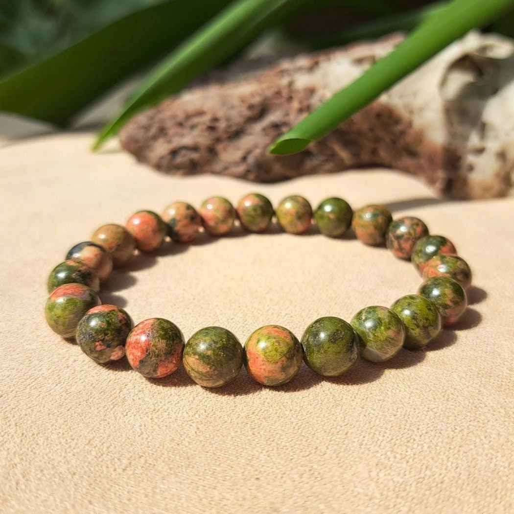 Unakite Bracelet – Emotional Healing, Balance & Growth Crystal