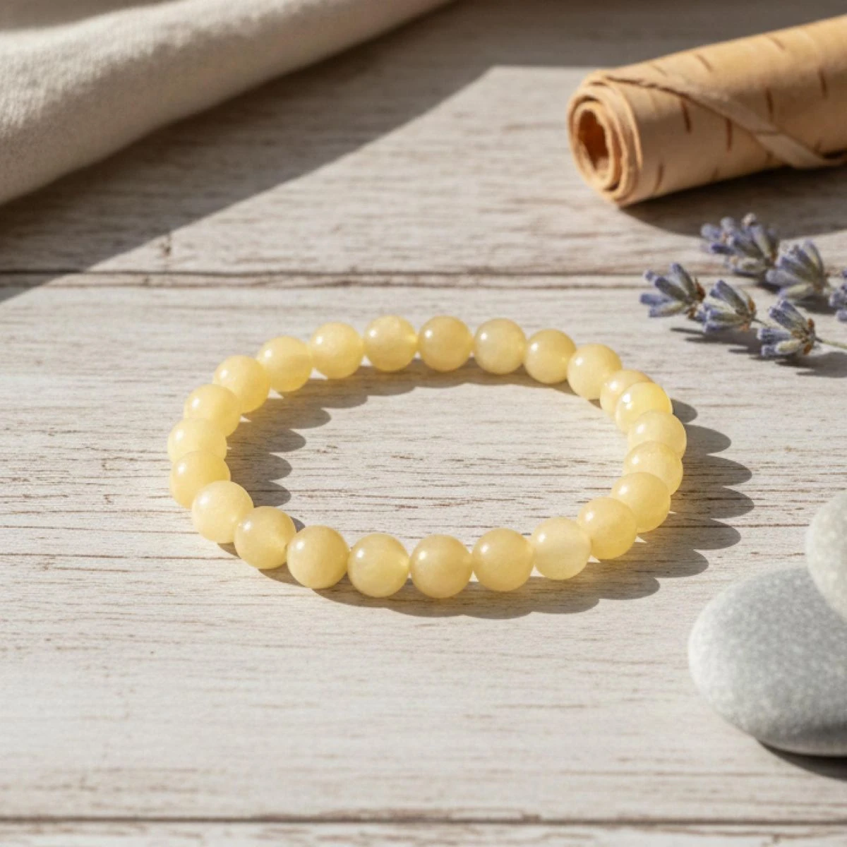 Calcite Crystal Bracelet – Boost Energy, Focus & Inner Peace