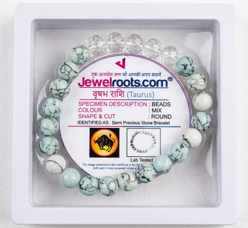 Taurus (वृषभ राशि) Zodiac sign Bracelet for Men & Women – Love, Strength & Prosperity