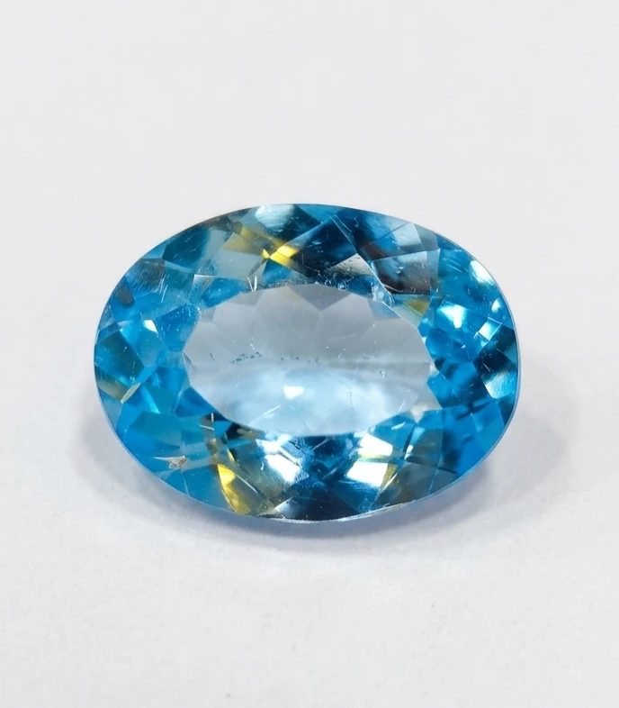 Natural Blue Topaz Gemstone – Certified Sky Blue Topaz for Jewelry & Astrology