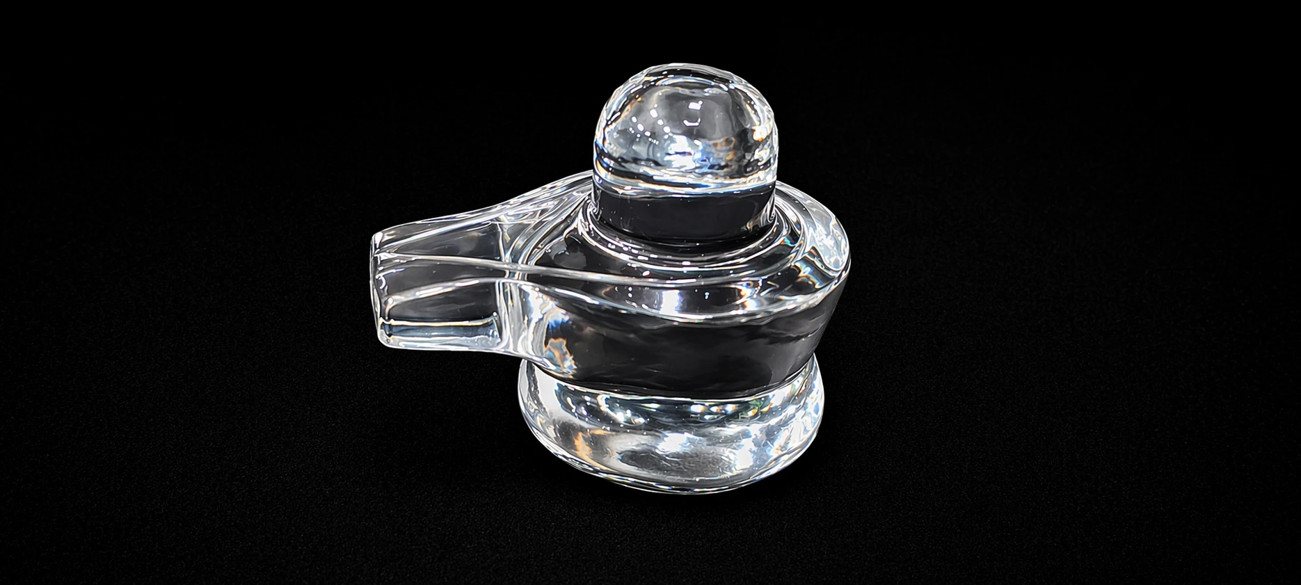 Natural Sphatik Shivling – Crystal Quartz Shivling for Worship, Positive Energy and Blessings of Lord Shiva