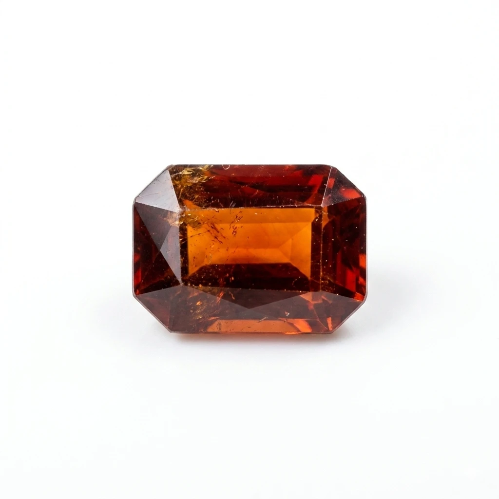 Natural Hessonite Gomed 5.90 Carat – Certified Rahu Gemstone for Career and Mental Stability