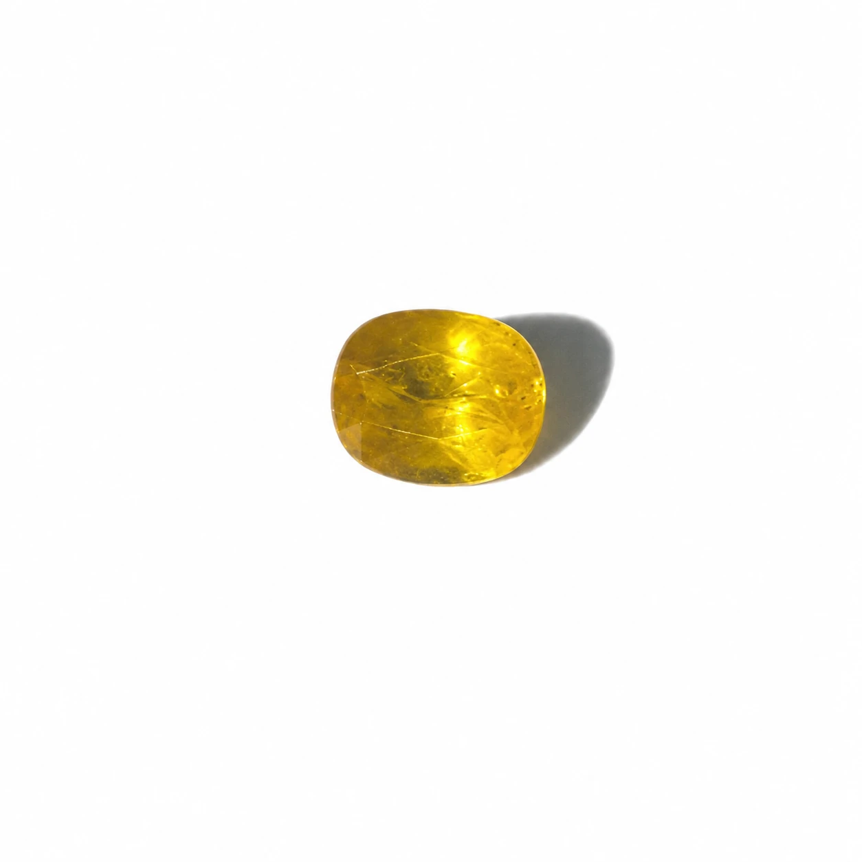 Natural Yellow Sapphire Pukhraj 3.98 Carat – Certified Loose Gemstone for Jupiter