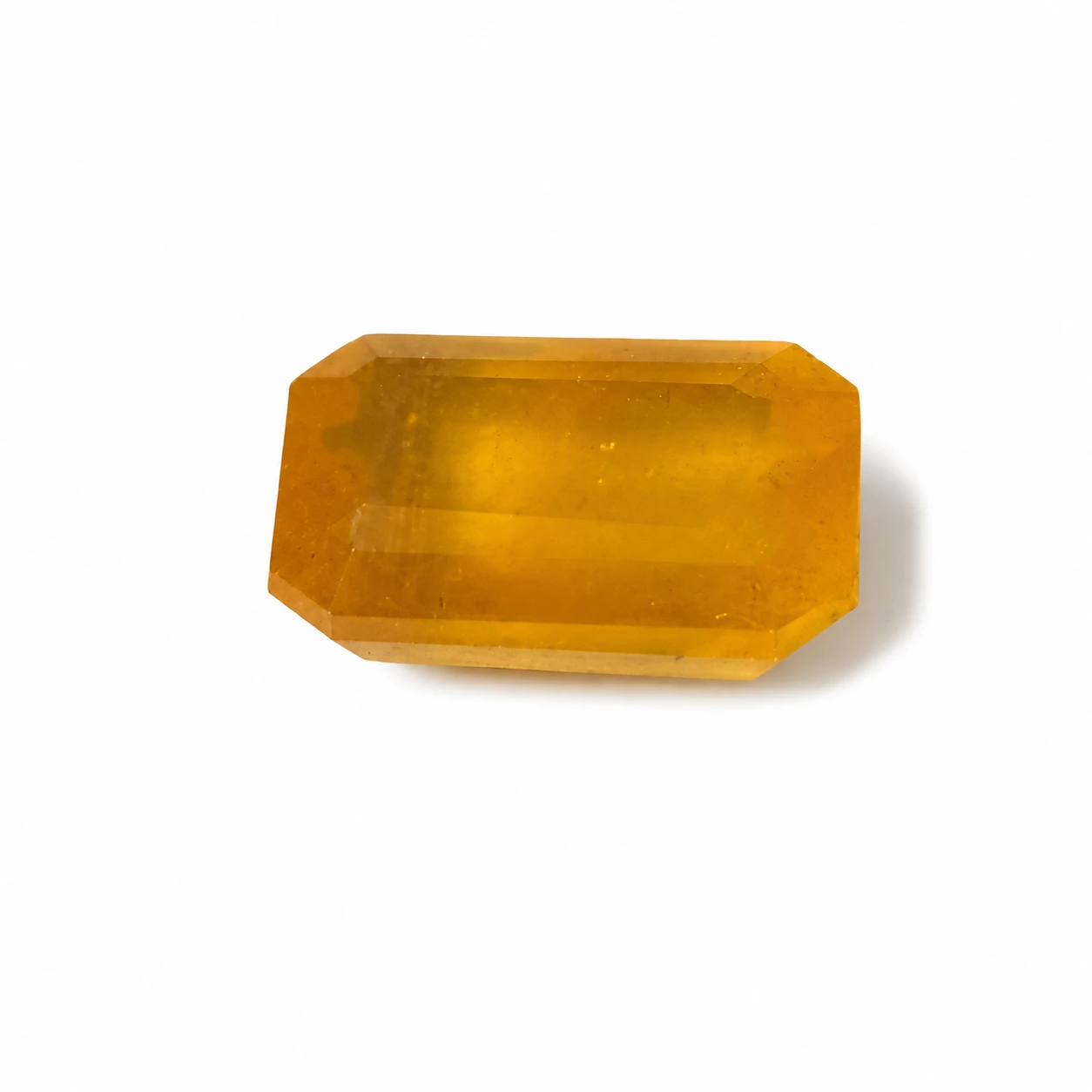 Natural Yellow Sapphire Pukhraj 6.96 Carat – Large Certified Gemstone for Powerful Jupiter Remedies
