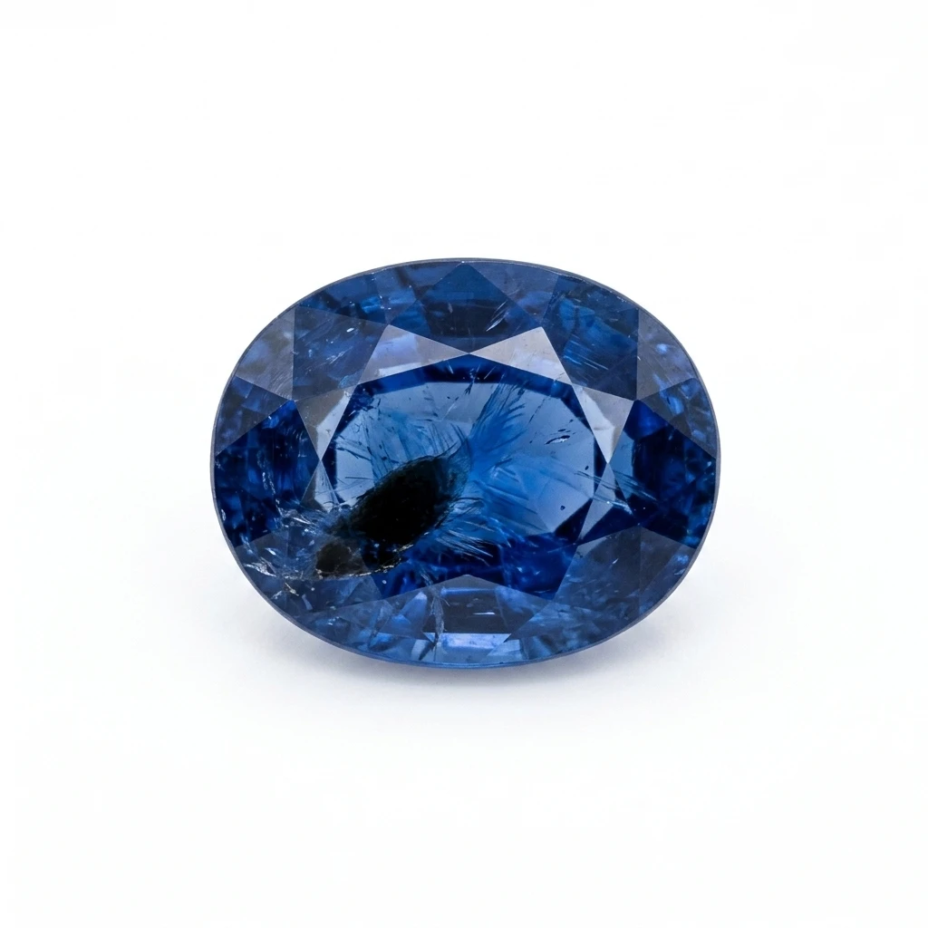 Natural Blue Sapphire Neelam 7.50 Carat – Large Certified Saturn Stone for Fast Results